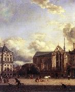 HEYDEN, Jan van der Dam Square, Amsterdam oil on canvas